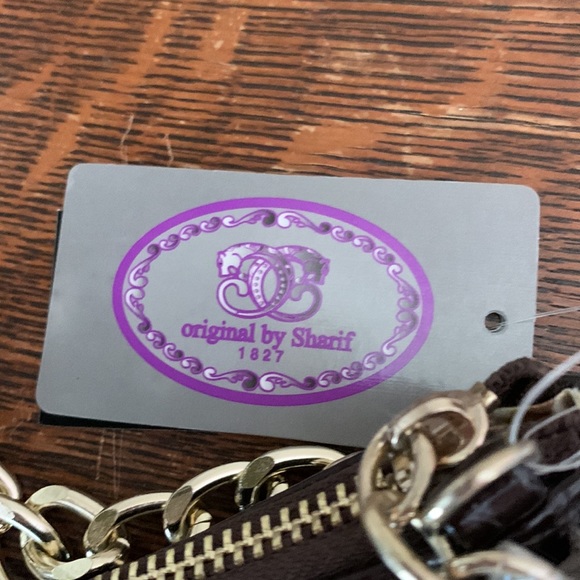 Original by Sharif leather purse - new, tags attached, plastic still on tassel - Picture 2 of 5